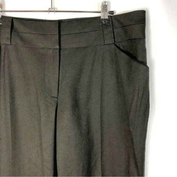 Eccoci Espresso Brown High Rise Wide Leg Y2K Dress Pants 12 - Picture 3 of 4